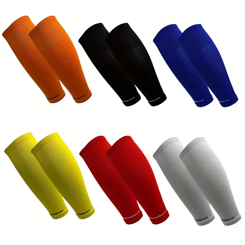 Compression Sleeve Calf - ฝาครอบถุงเท้าฟุตบอลแบบบีบอัด, เครื่องอุ่นขาแบบบีบอัด, ถุงเท้าน่องดูดซับเหงื่อ