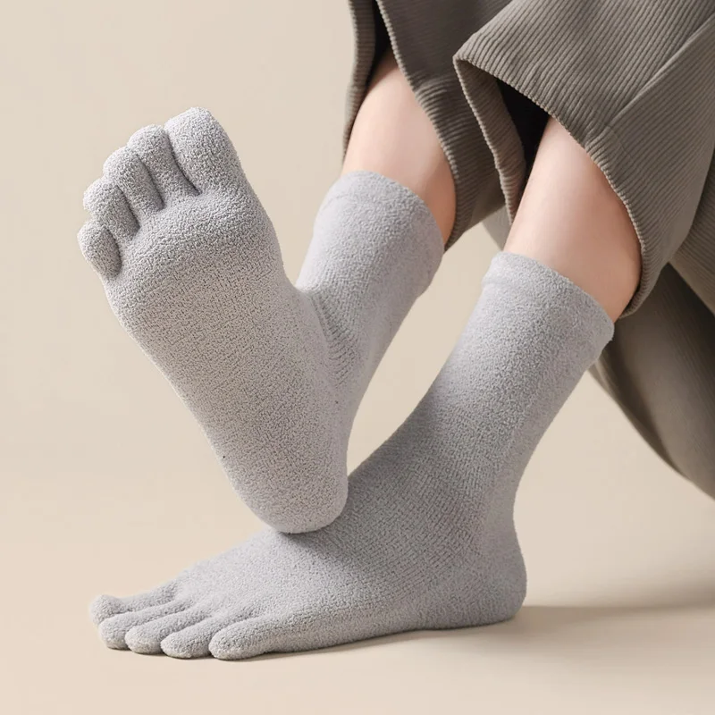6/12 คู่ ถุงเท้าแยกนิ้วเท้าหนา - Toe Sock Split บทวิจารณ์และราคา