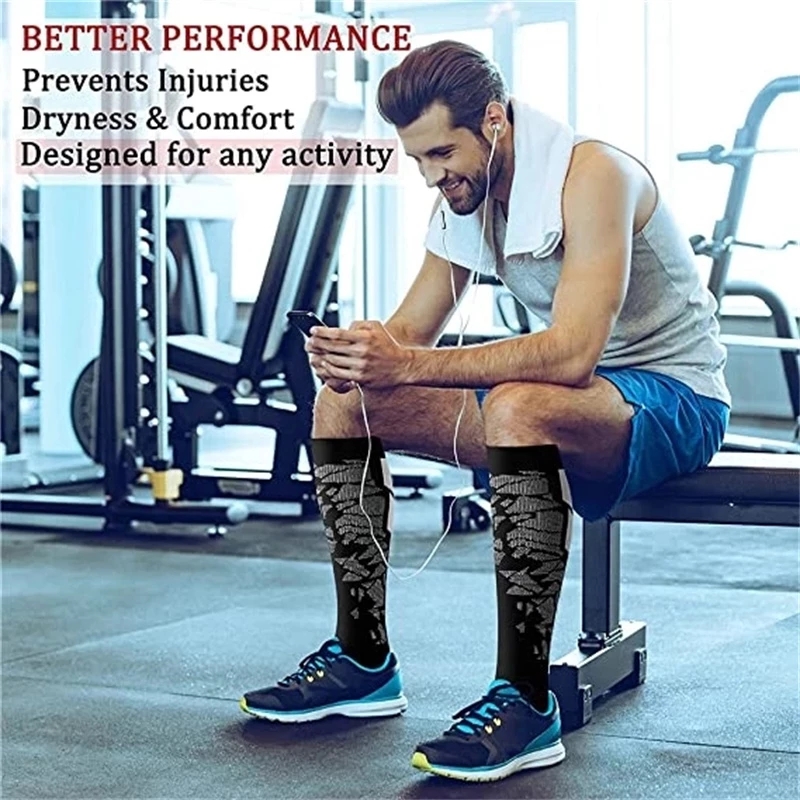WRELS ถุงเท้ารัดกล้ามเนื้อ 1/2 - Compression Sock Medical บทวิจารณ์และราคา