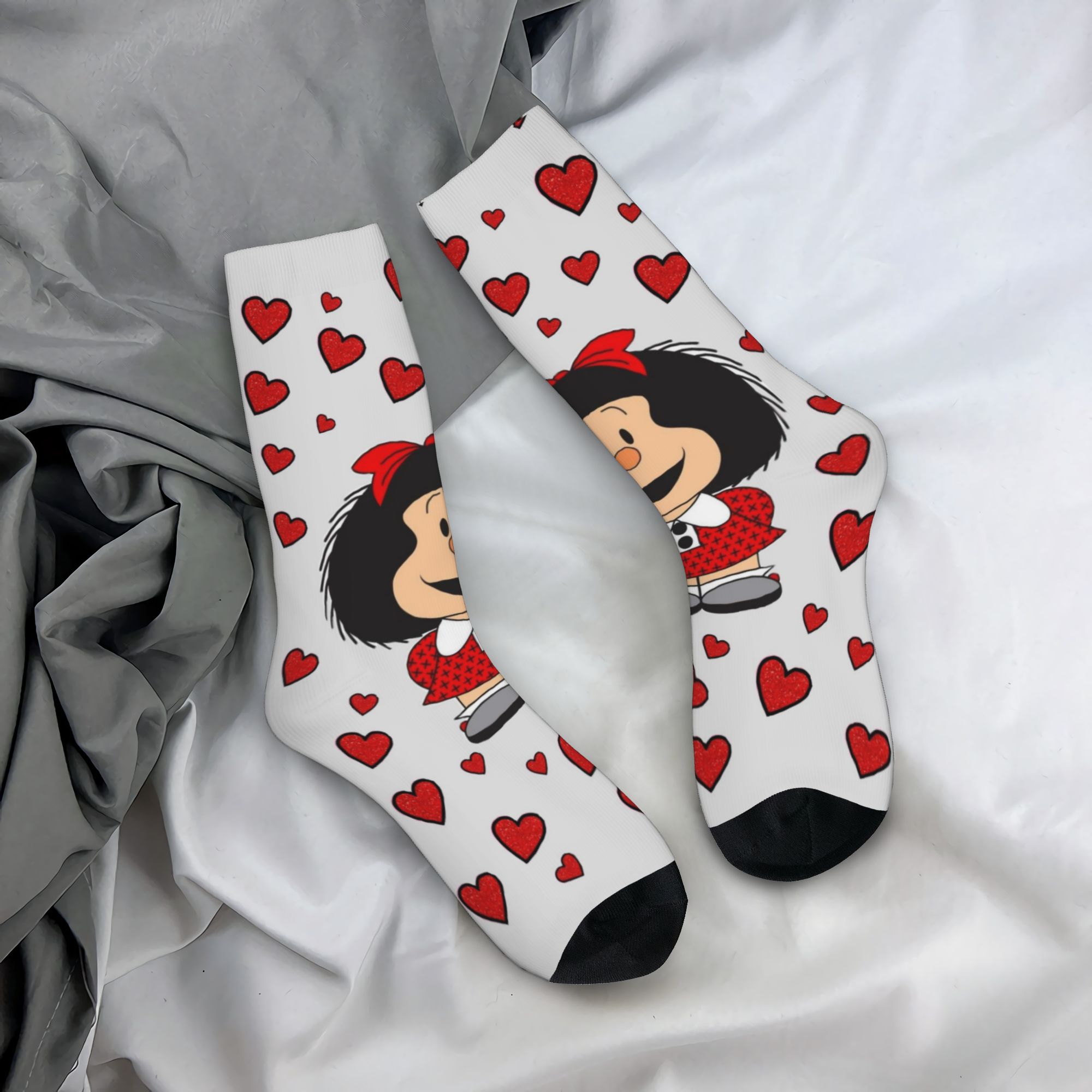 ถุงเท้าแฟชั่นลายตลก M-Mafalda  - Dress Sock Men บทวิจารณ์และราคา