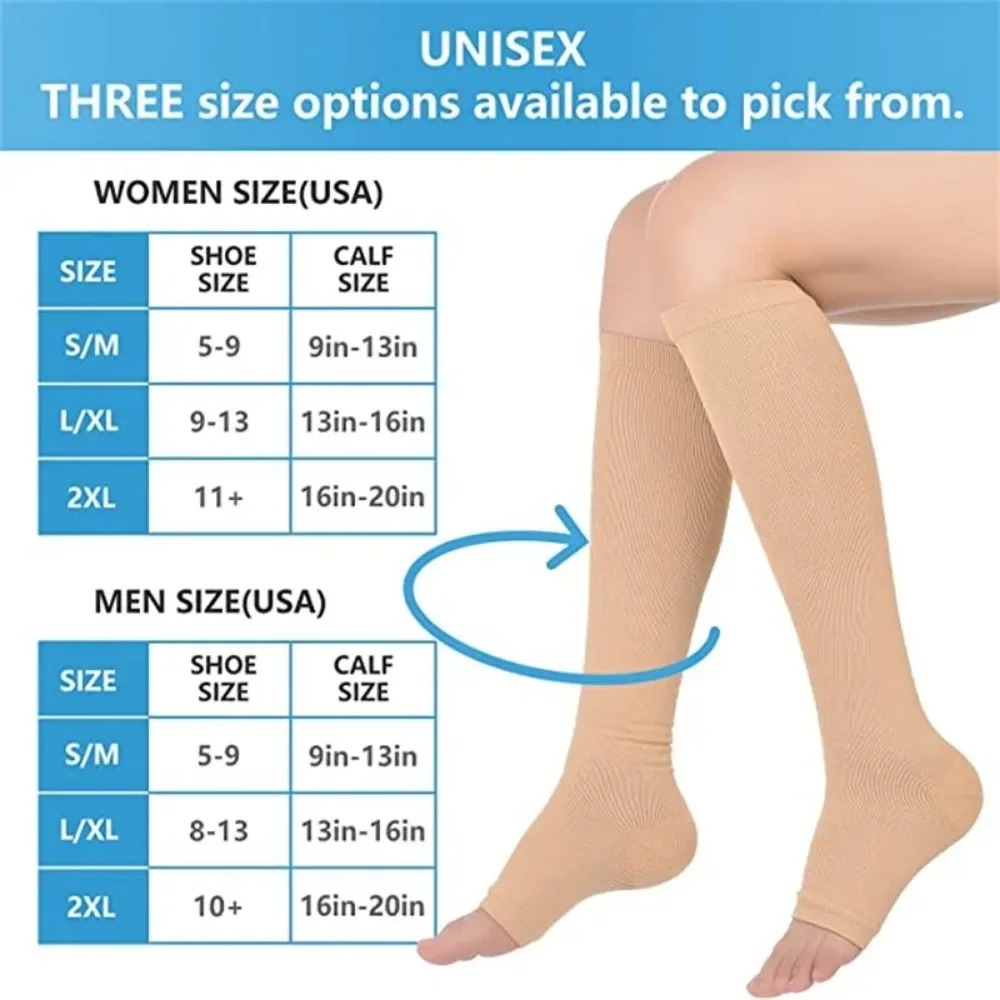 ถุงเท้าบีบรัดแบบไม่มีปลายเท้า  - Compression Sock Medical บทวิจารณ์และราคา