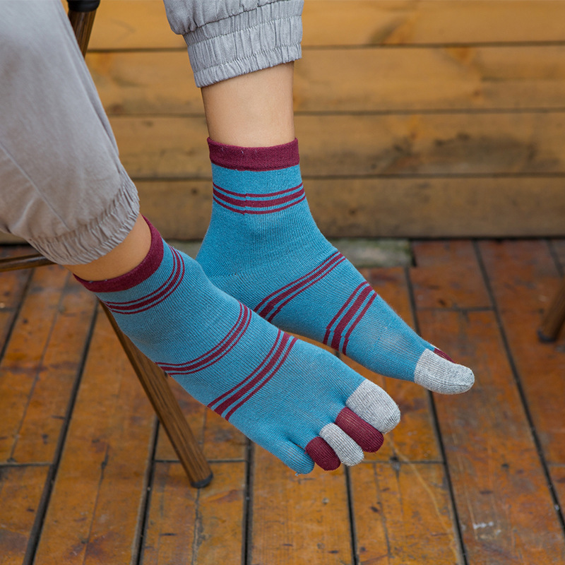 1/5 คู่ ถุงเท้าห้านิ้วแบบครูว  - Toe Sock Split บทวิจารณ์และราคา