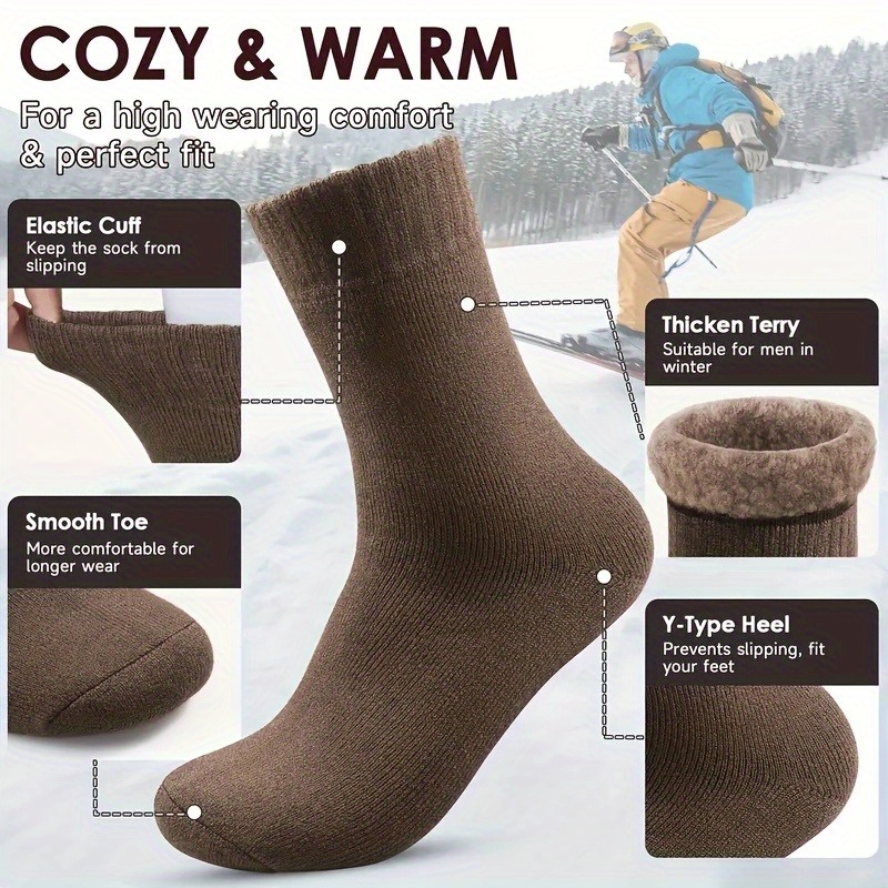 ถุงเท้ากันหนาวสำหรับผู้ชาย 1 ค - Thermal Sock Winter บทวิจารณ์และราคา