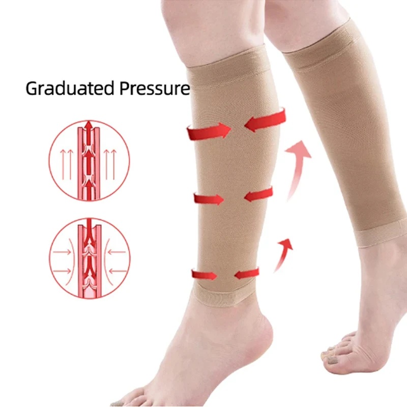 ปลอกรัดน่องแบบไม่มีขอบ 20-30 ม - Compression Sleeve Calf บทวิจารณ์และราคา